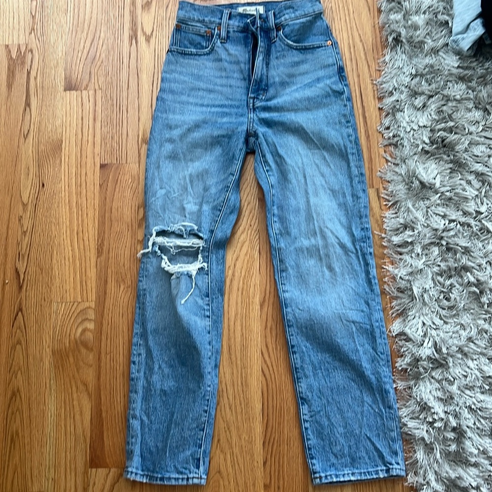 Madewell vintage straight distressed Jean